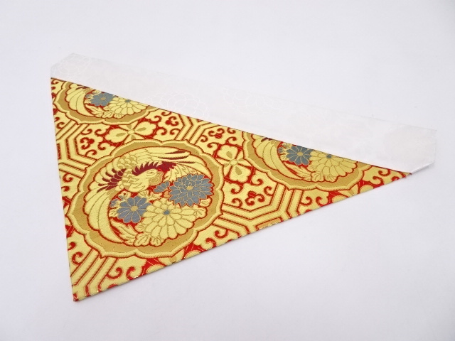 K100　未使用品　本金金襴打敷